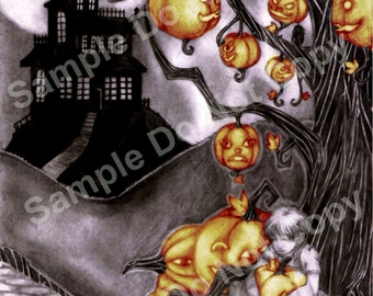 Under The Halloween Tree Light