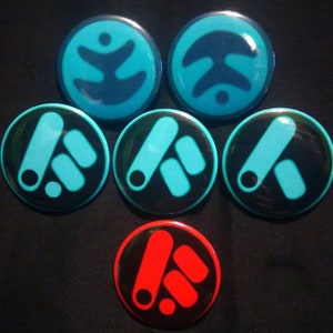 3Below - Badge set (Single Purchase or Set of 6 buttons, Pinback 1.5 or 2.25 inches)[Read The Details Carefully]