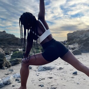 High waist Yoga Shorts - Hemp and Organic Cotton.