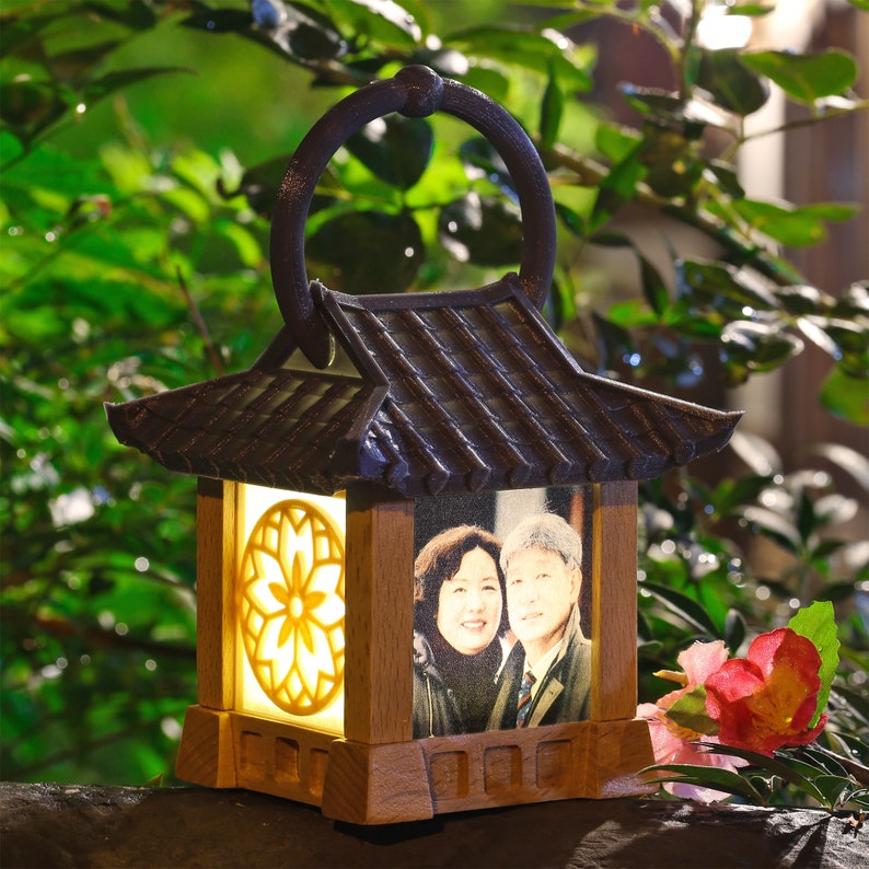Korean Traditional Lamp Korea Lantern Custom Photo Night Light Etsy