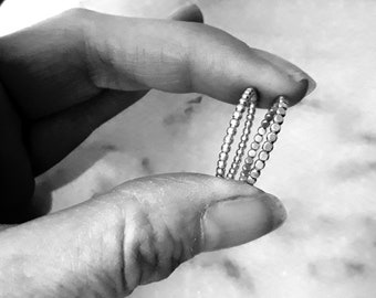 925 Sterling Silver Pearl Ring, 2mm, Small Ball Pearl Ring *PROMO* Assorted Lots, Sterling Silver Bubble Ring