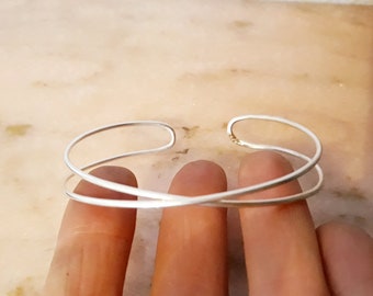 リポウズバングル PICHULIK / dynamic bracelet white zig-zag teal aqua blue