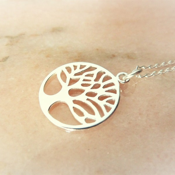 Collier arbre de vie argent 925 chaine *symbole porte bonheur* longévité CADEAU