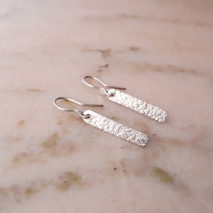 Earrings 925 Solid Silver *handmade* discreet, small