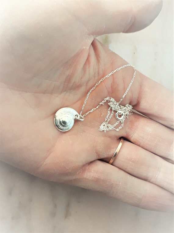 Collana Di Capesante, Medaglione Di Conchiglie, Ciondolo - Foto 8