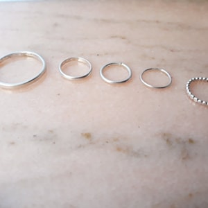 Toe rings or set of foot rings, solid 925 silver, big toe ring, toe rings, adjustable, FOOT JEWELRY image 2