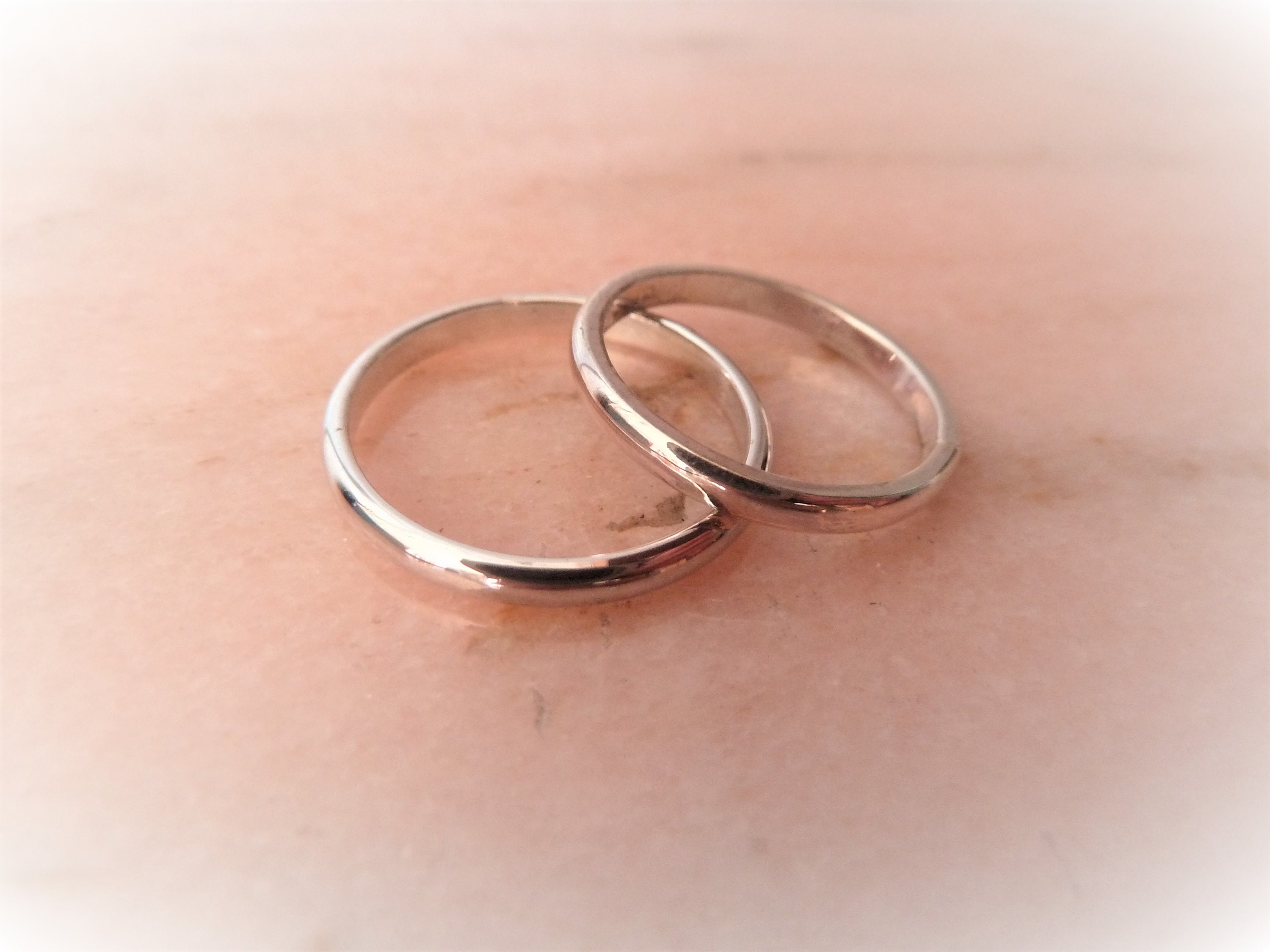 Bague Jonc En Argent Massif 925 - Anneau D&F - Alliance Simple