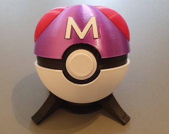 Pokeball with functional button – DiceworkFoundry