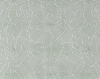 Entangled Lines Textured Look Background Wallpaper, Sage, Peel and Stick Wallpaper