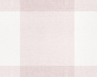 Checkered Fabric Look Large Wallpaper, Pink, Peel and Stick Wallpaper