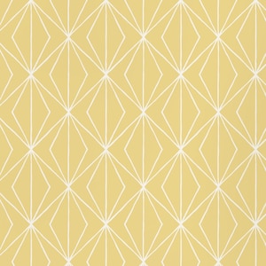 Diamond Points, Yellow, Wallpaper