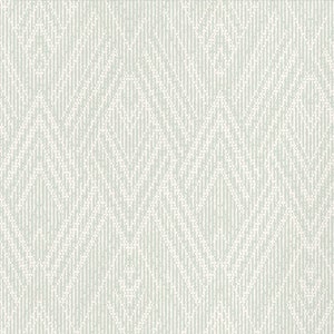 Woven Look Mixed Chevron, Sage, Wallpaper