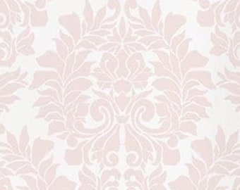 Damask Wallpaper Classic Blush Pink , Peel and Stick Wallpaper
