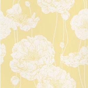 Peony Light Yellow , Wallpaper
