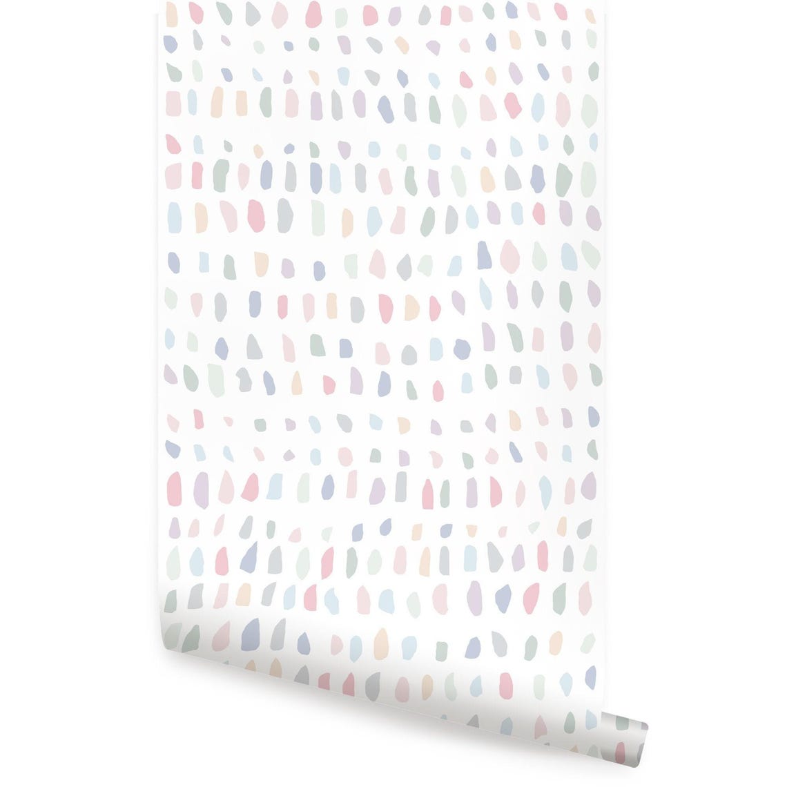 Confetti Time Peel and Stick Wallpaper - Bathroom Wallpaper - Floral ...