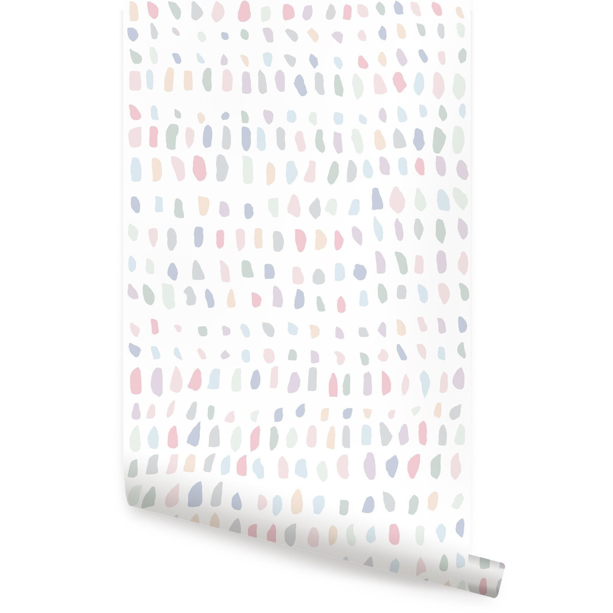 Confetti Time Peel and Stick Wallpaper - Bathroom Wallpaper - Floral ...