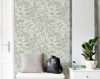 Flower Land Green , Wallpaper