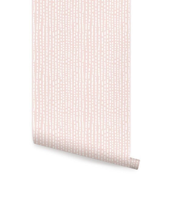 Line Art Pale Pink , Wallpaper