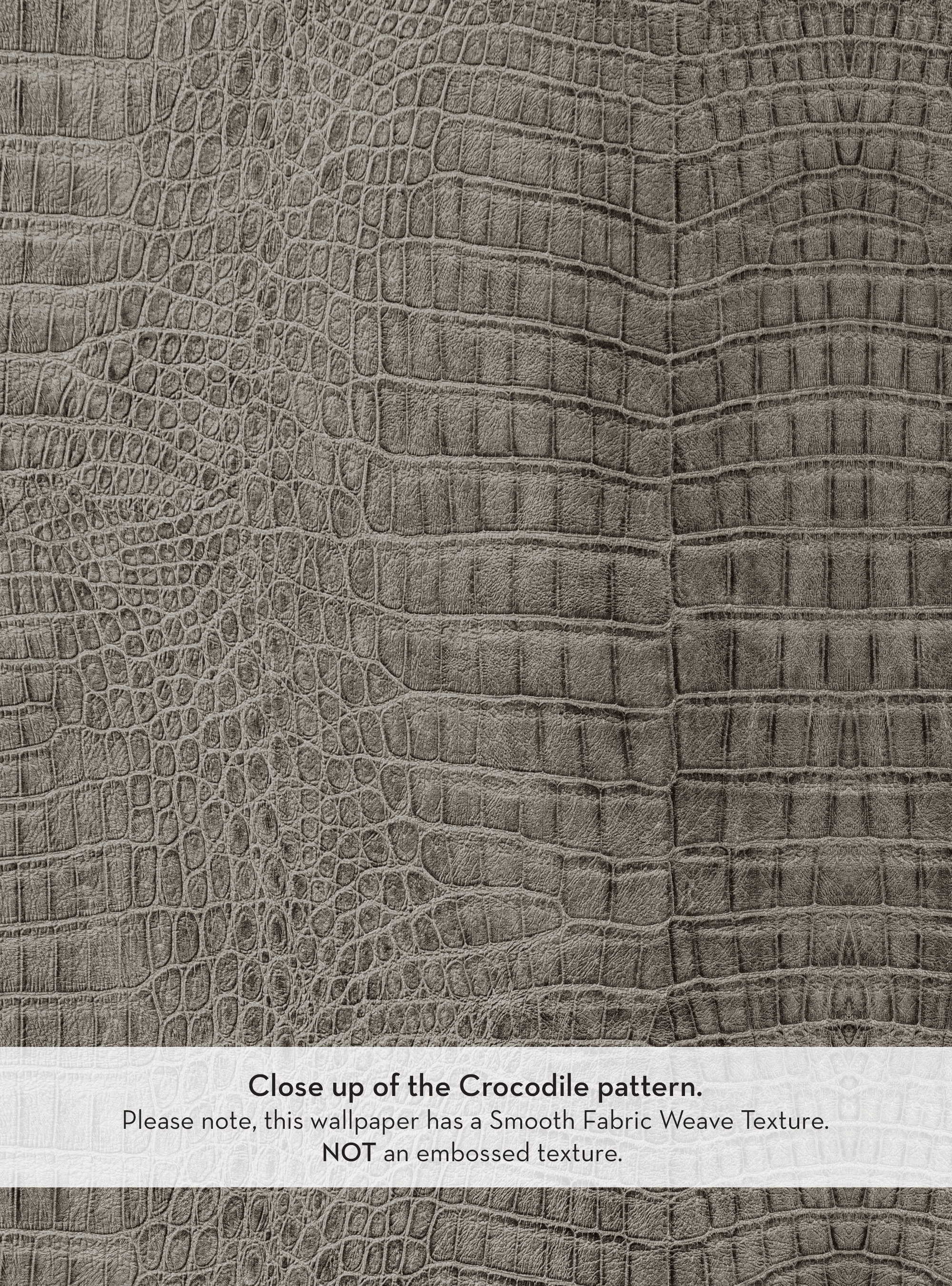 Crocodile Wallpaper, Grey, Wallpaper