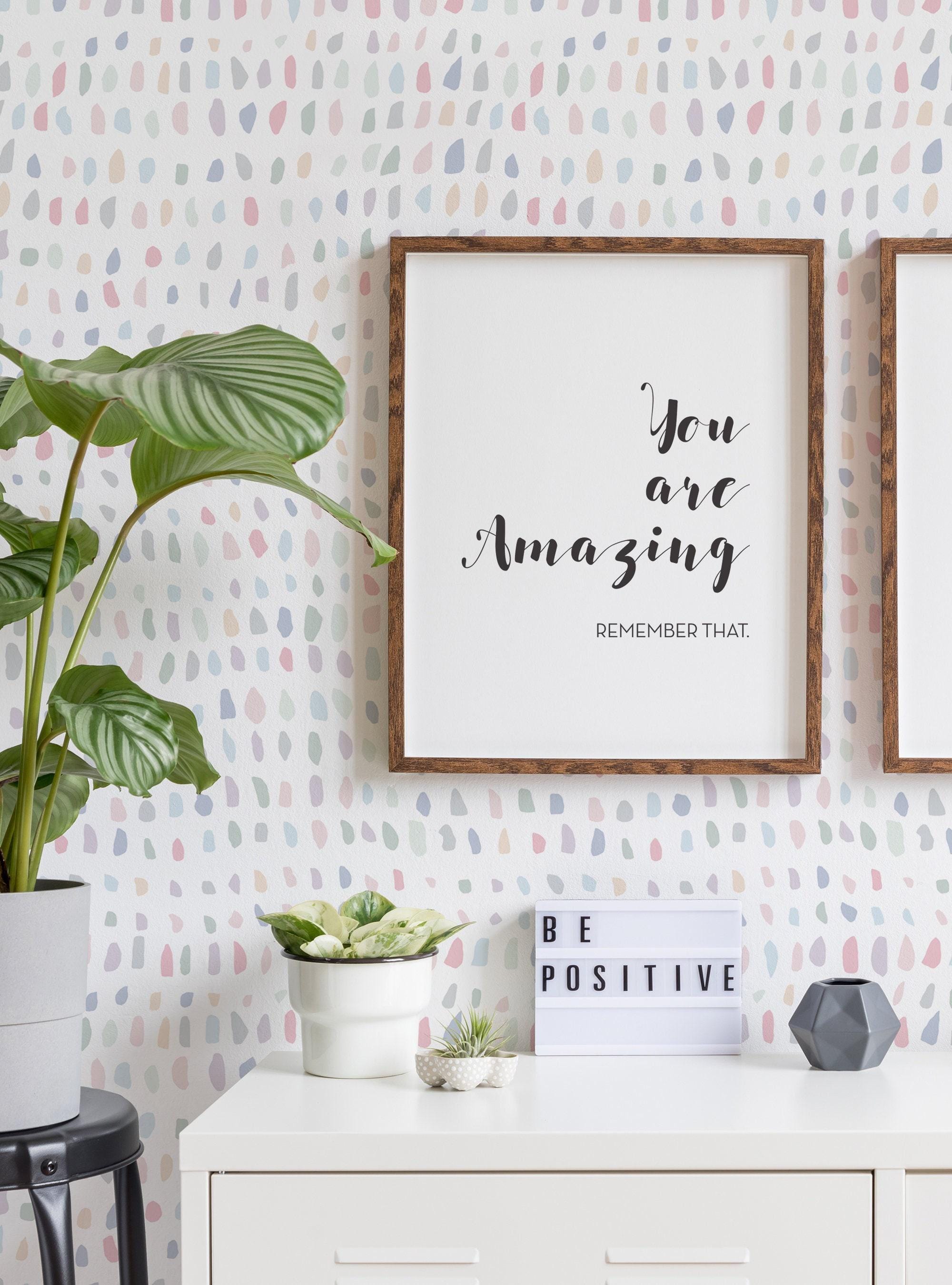 Confetti Time Peel and Stick Wallpaper - Bathroom Wallpaper - Floral ...