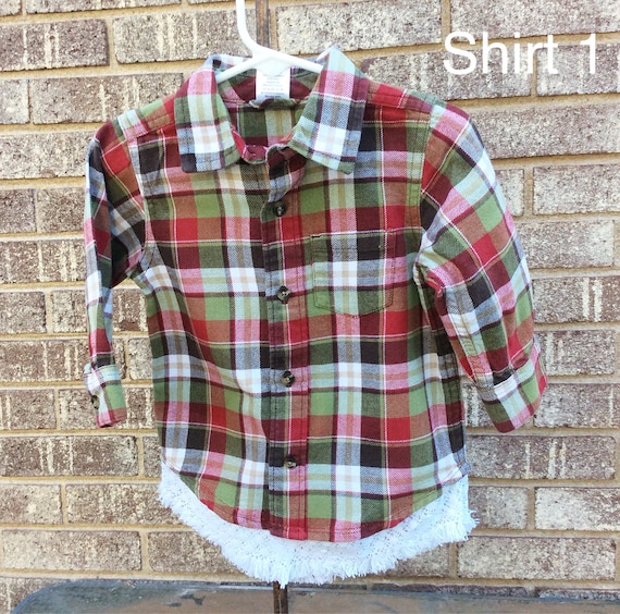18mths Flannel Top Baby Girl Flannel Shirt Baby Flannel Etsy