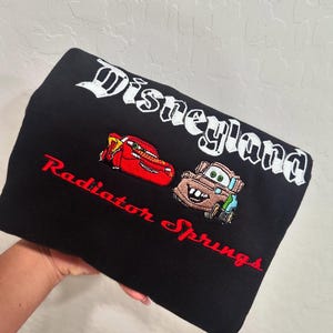 Radiator Springs Disney Cars Embroidered T-Shirt, Disney Cars Sweatshirt, Disneyland Racing Car Embroidered Hooodie, Car Lovers Gift