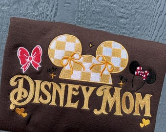 Disney Mom Besticktes T-Shirt, Disneyland Stickerei Sweatshirt, In meinem Disney Mom Era Hoodie