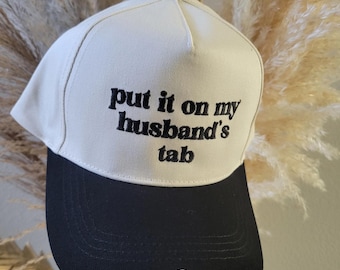 Gorra clásica bordada "Ponlo en la etiqueta de mi esposo", gorra de camionero Richardson "Ponlo en la etiqueta de mi esposo", gorra de béisbol bordada "Ponlo en la etiqueta de mi esposo"