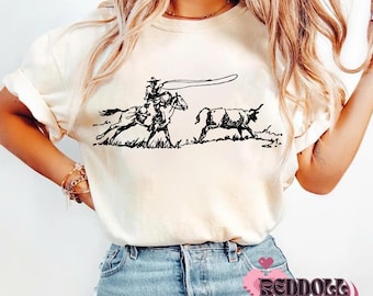 Cowboy Roping Western Png, Cowboy Roping Png, American Western Png, Rodeo Gift, Country Girl Png