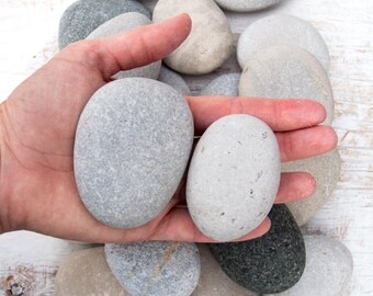 Large beach stones (25), Bulk stones, Nature crafts, Rock craft supplies, Painted rocks, Wedding stones, Aquarium pebbles, Lake Huron