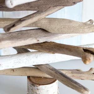 Tabletop Driftwood Christmas Tree Eco-Friendly Holiday Decor Rustic XMas Decorations Coastal Christmas Gift Idea Made in Canada image 5