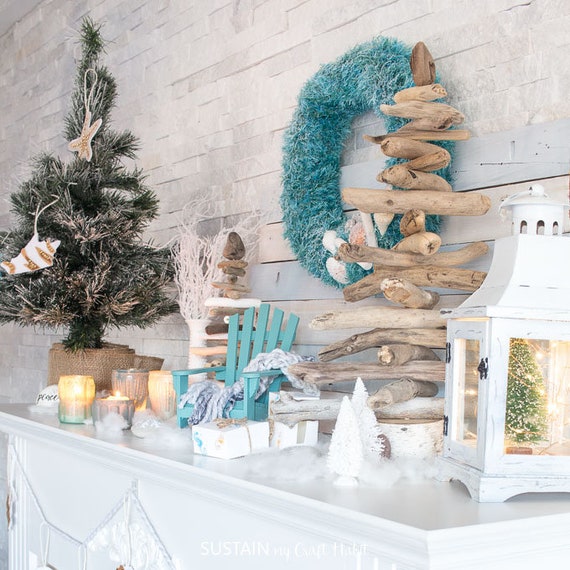 Tabletop Driftwood Christmas Tree | Eco-friendly Holiday Tabletop Driftwood Christmas Tree | Eco-friendly Holiday