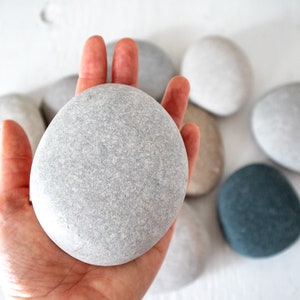 Extra Large Smooth Rocks (10), Beach Stones, Nature crafts, Rocks for Painting, Wedding stones, Lake Huron