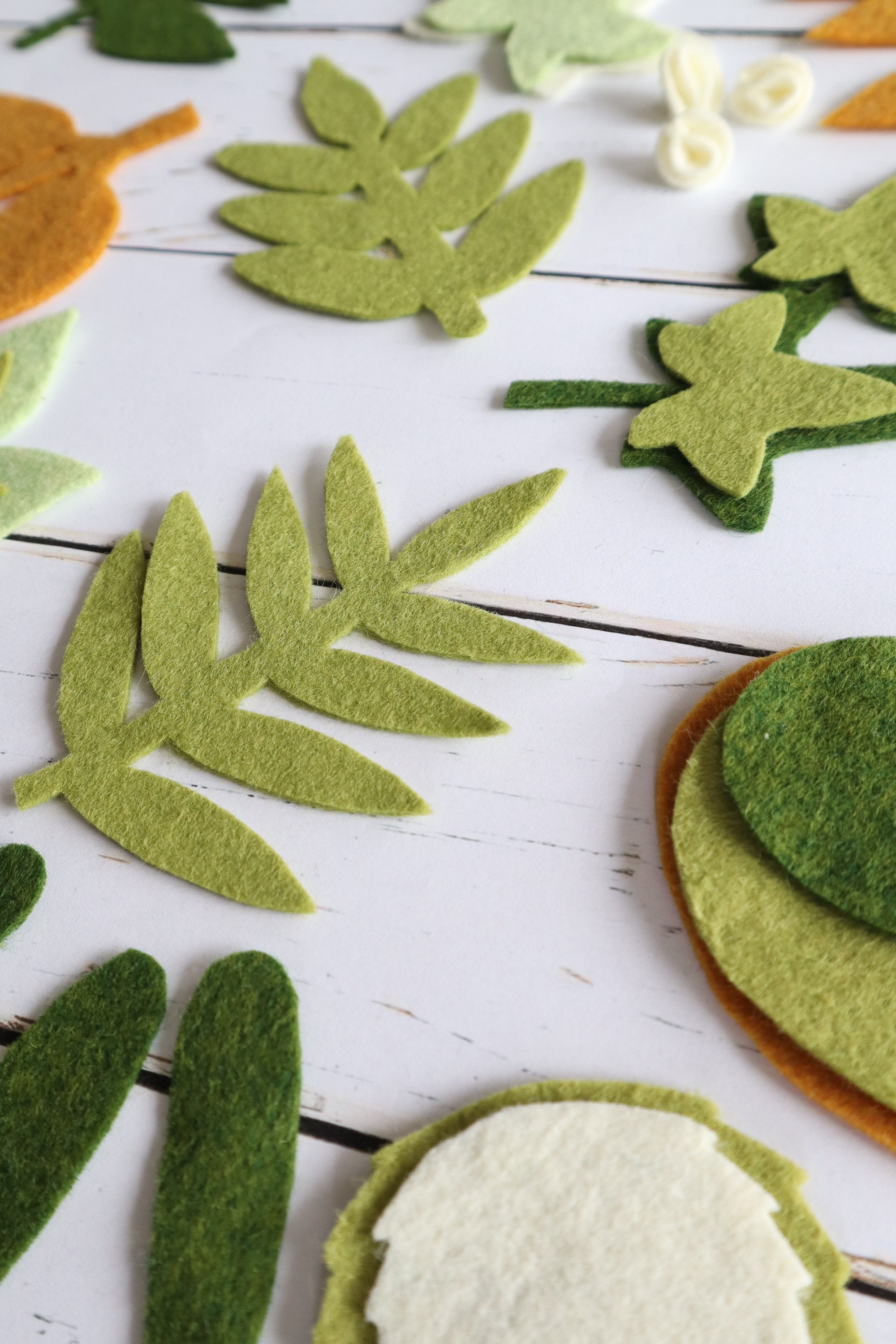 Felt Leaf PATTERNS Template 10 Nosew Felt or Paper Foliage Etsy