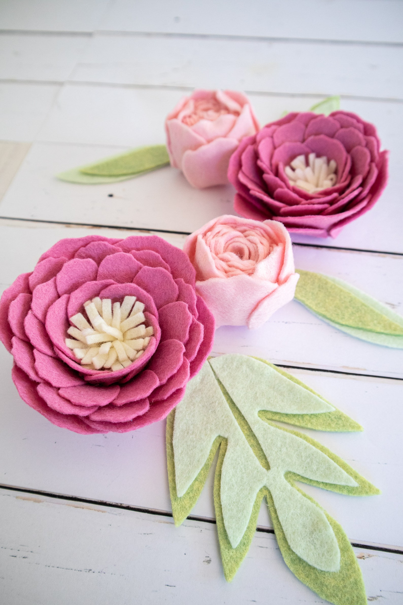 Peony Felt Flower PATTERN Template With Video Tutorial Nosew Etsy Peony Felt Flower PATTERN Template With Video Tutorial Nosew Etsy