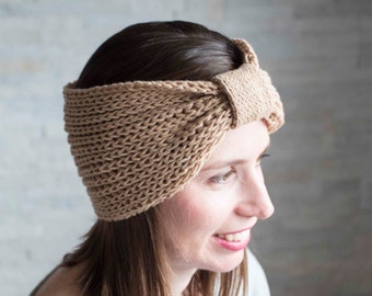 Knitted Head Band and Neck Warmer Pattern - Instant Download - Digital Download - Knit Pattern Women's Neck Accessories - Handmade Gift Idea