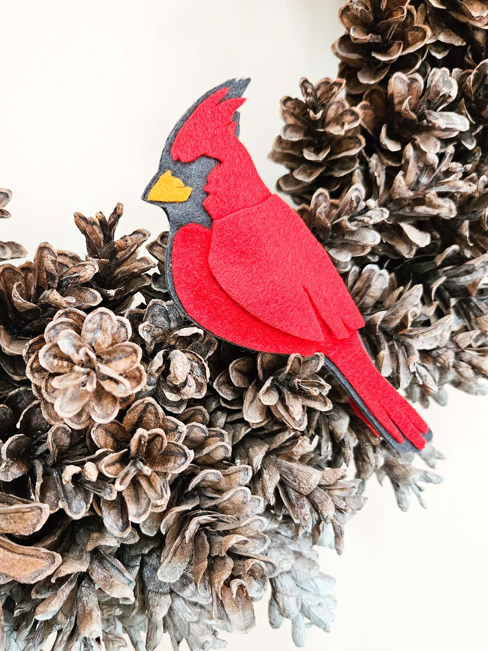 Felt Cardinal Pattern Felt Cardinal Pattern | SVG PDF PNG Digital Cut File | Printable No-sew ...