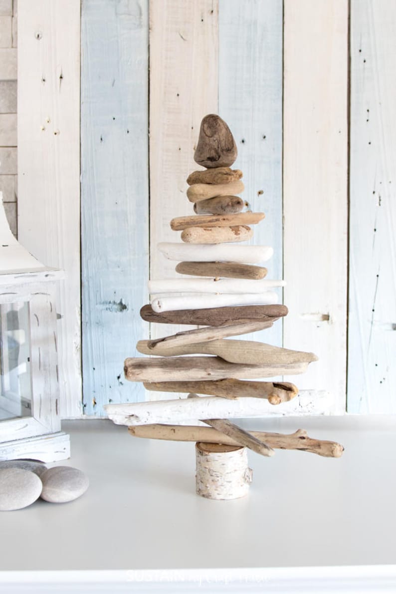 Tabletop Driftwood Christmas Tree Ecofriendly Holiday Decor Etsy Canada