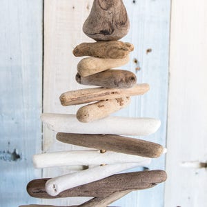 Tabletop Driftwood Christmas Tree Eco-Friendly Holiday Decor Rustic XMas Decorations Coastal Christmas Gift Idea Made in Canada image 6