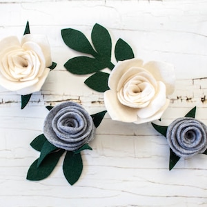 Roses Felt Flower PATTERN Template With Photo Tutorial No sew Felt Roses Felt Flower PATTERN Template With Photo Tutorial No sew Felt