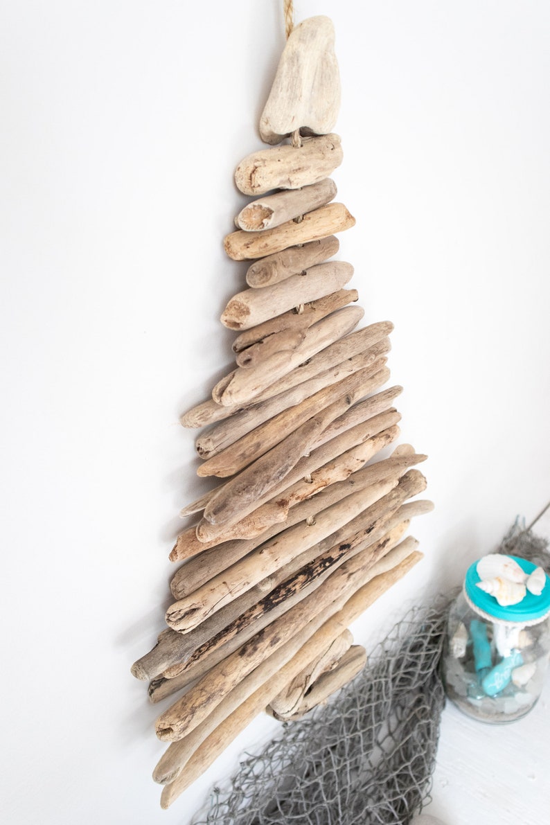 Hanging Driftwood Christmas Tree EcoFriendly Holiday Decor Etsy