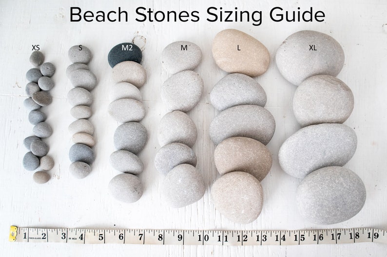 Medium beach stones 30, Bulk stones, Nature crafts, Rock craft supplies, Painted rocks, Wedding stones, Aquarium pebbles, Lake Huron image 8