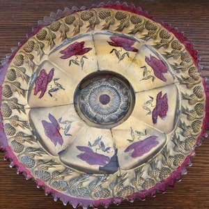 Beautiful Red and Gold Platter image 1