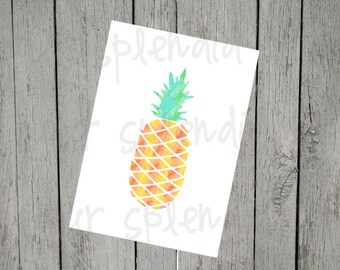 Pineapple Print 5x7 Digital Download