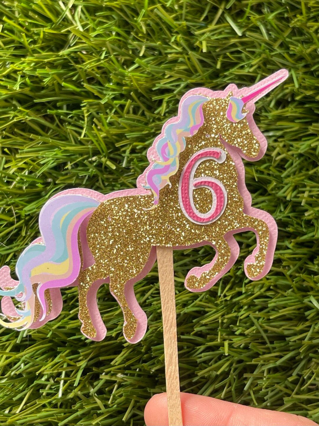 Unicorn Cupcake Toppers/ Cupcake Toppers/ Unicorn Mini Etsy