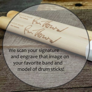 7A Custom Signature Your Signature Wood Tip Hickory Drum Sticks available in Vic Firth Classic and Unbranded models image 2