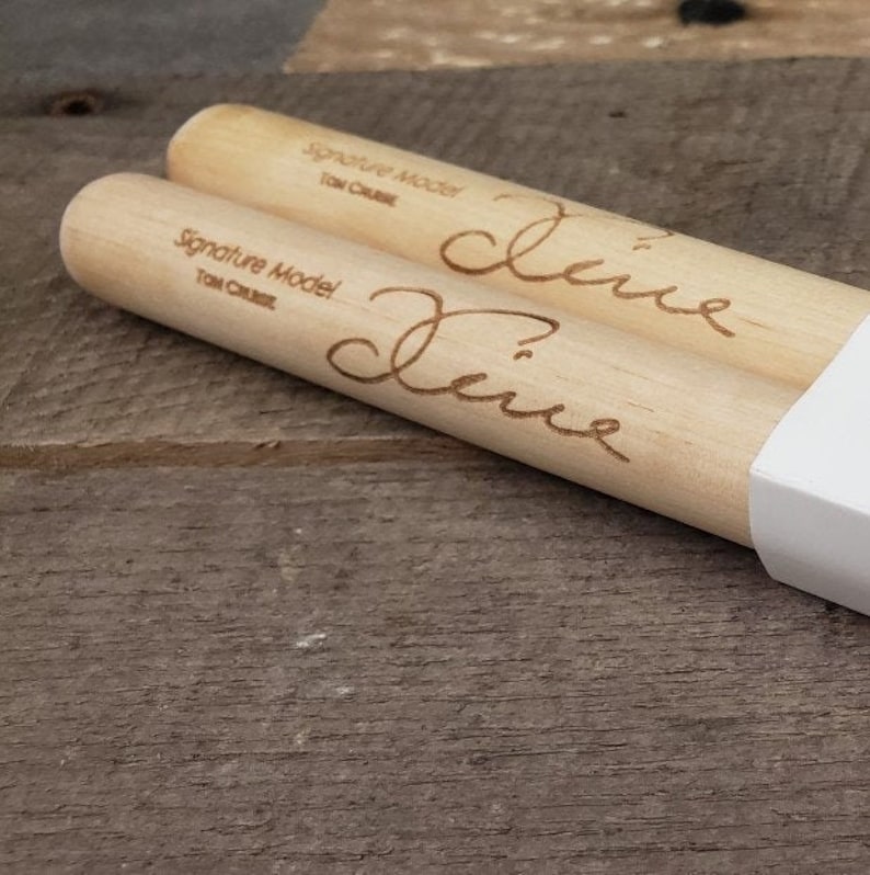 2B Custom Signature Your Signature Wood Tip Hickory Drum Sticks available in Vic Firth Classic and Unbranded models image 5