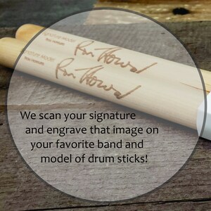 2B Custom Signature Your Signature Wood Tip Hickory Drum Sticks available in Vic Firth Classic and Unbranded models image 2