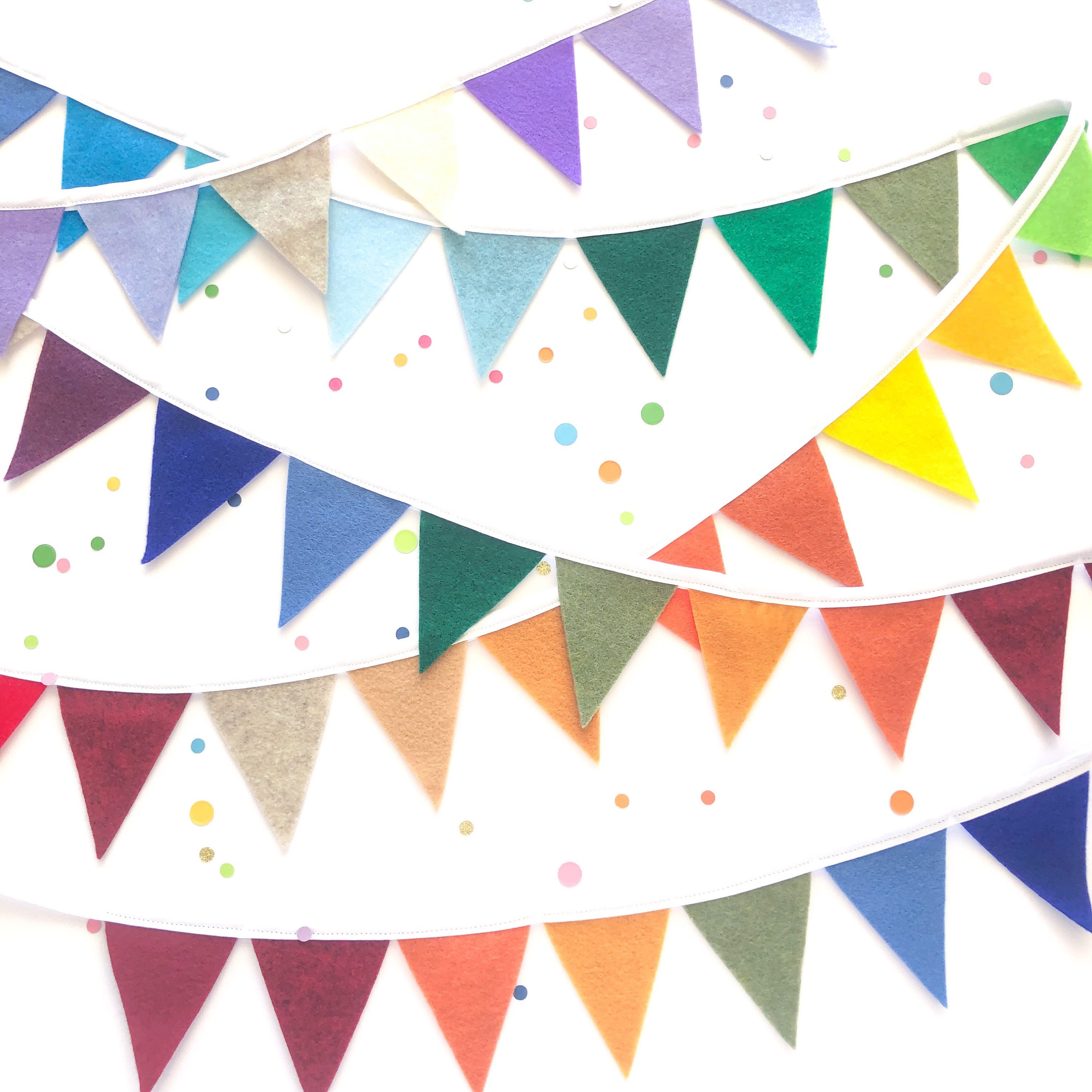 Pastel Stripes Birthday Banner – Dollhouse Alley