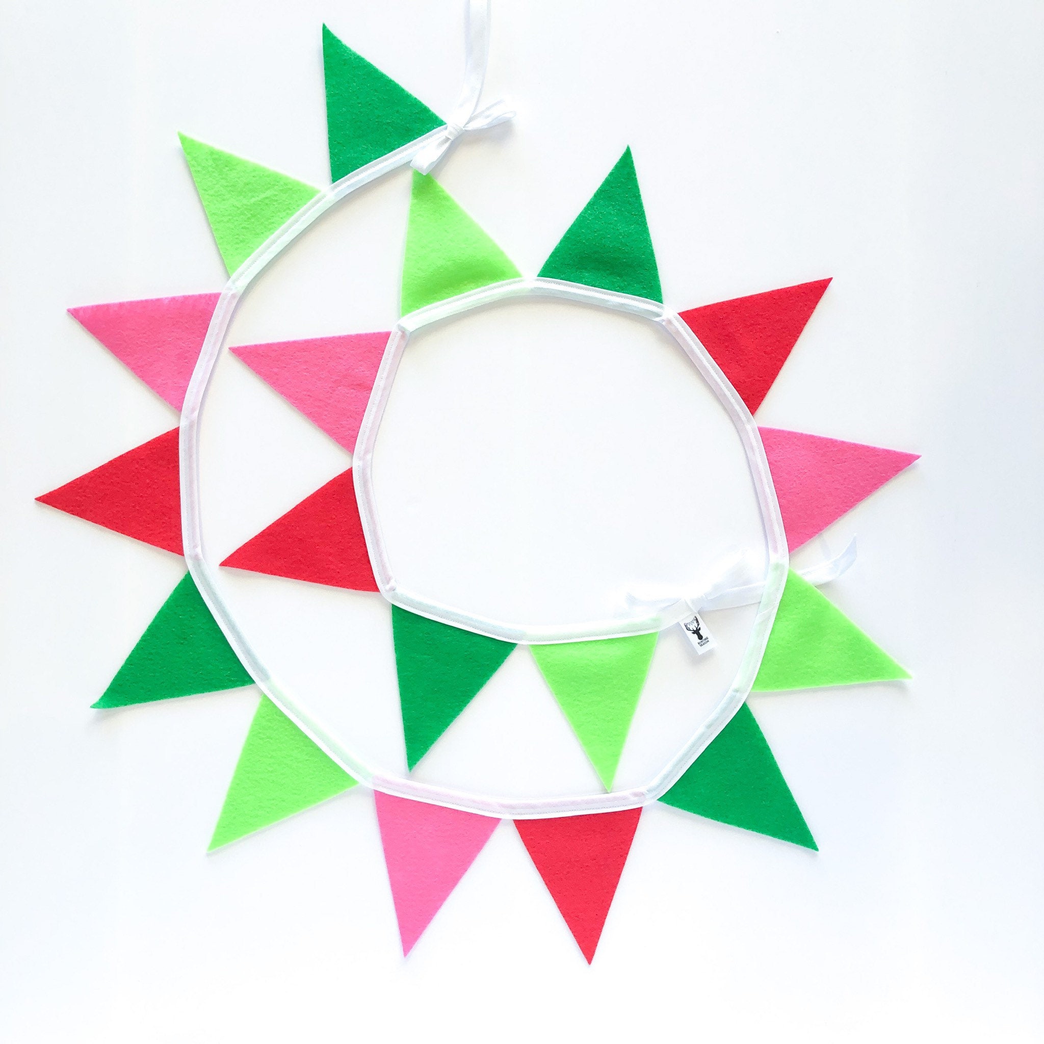 Watermelon birthday garland banner bunting One in a melon birthday banner Watermelon stand decor summer party banner
